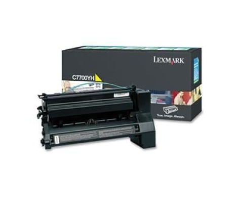 Lexmark C7700YH - Yüksek Kapasiteli Sarı Toner